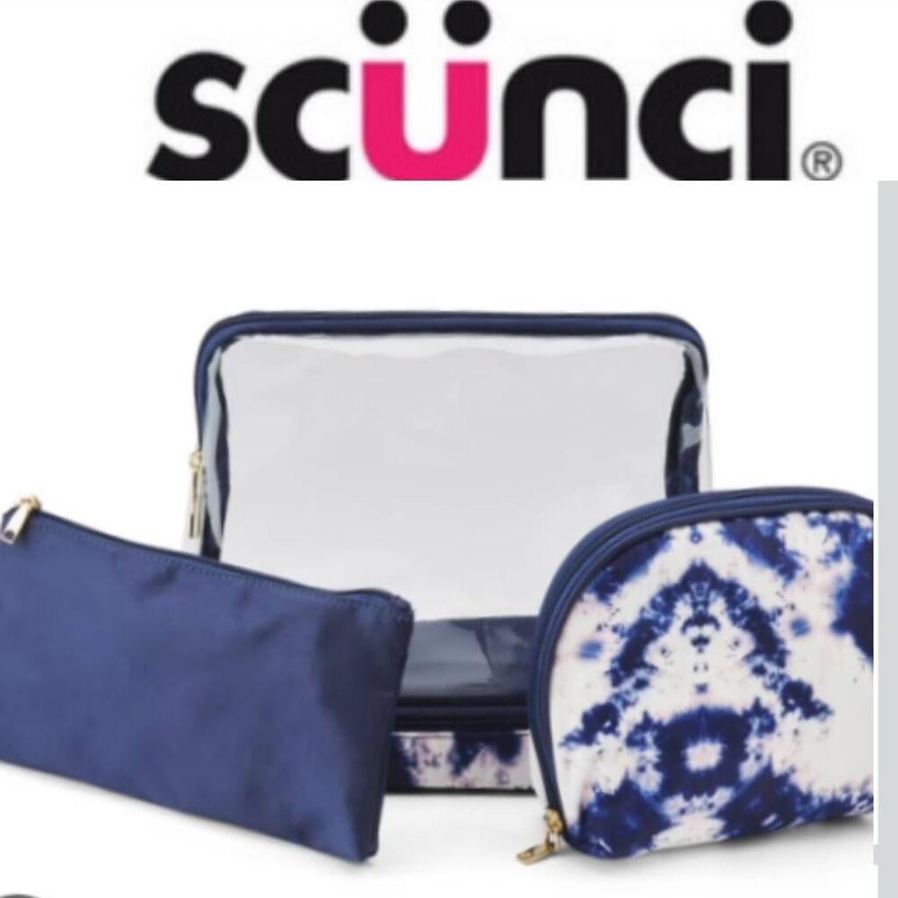 Scunci Tie-Dye 3-PC Cosmetic Case‎